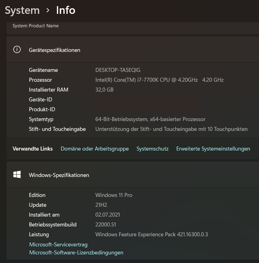 Install Windows 11 on non-compatible CPU (i7-7700k) and ASUS Z270-A