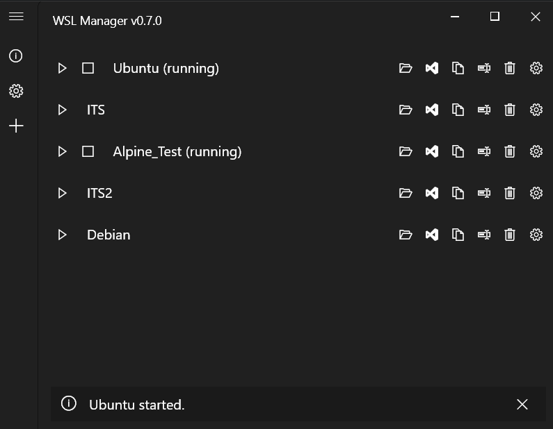 Windows Subsystem for Linux (WSL) Distro Manager GUI